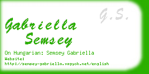 gabriella semsey business card